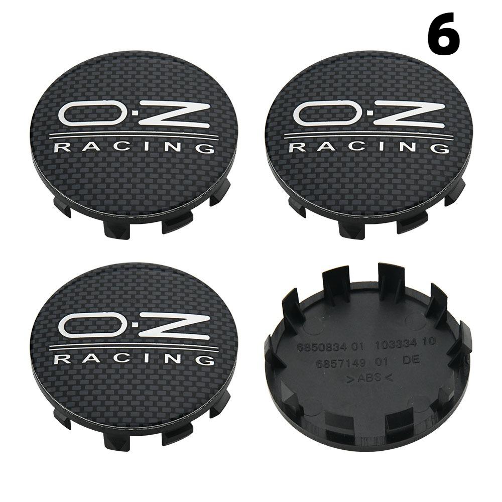 4PCS OD 56MM / ID 53MM Caps On Wheels OZ VOSSEN Emblem Wheel Center Cap Car Logo Wheel Cover Hub Caps Sport Rim Caps
