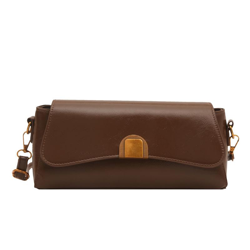 

New simple design solid color women s shoulder bag fashion trend underarm bag urban elegance messenger bag women