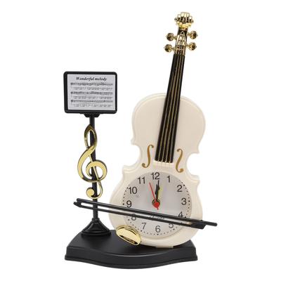 Violin Alarm Clock Unique Appearance Innovative Alarm Clock for Home Living Room Desktop Decoration Christmas Gifts