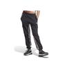Adidas Solid Color Side Stripe Letter Print Elastic Cuffed Knit Sports Pants Women Bottoms Black IB4750