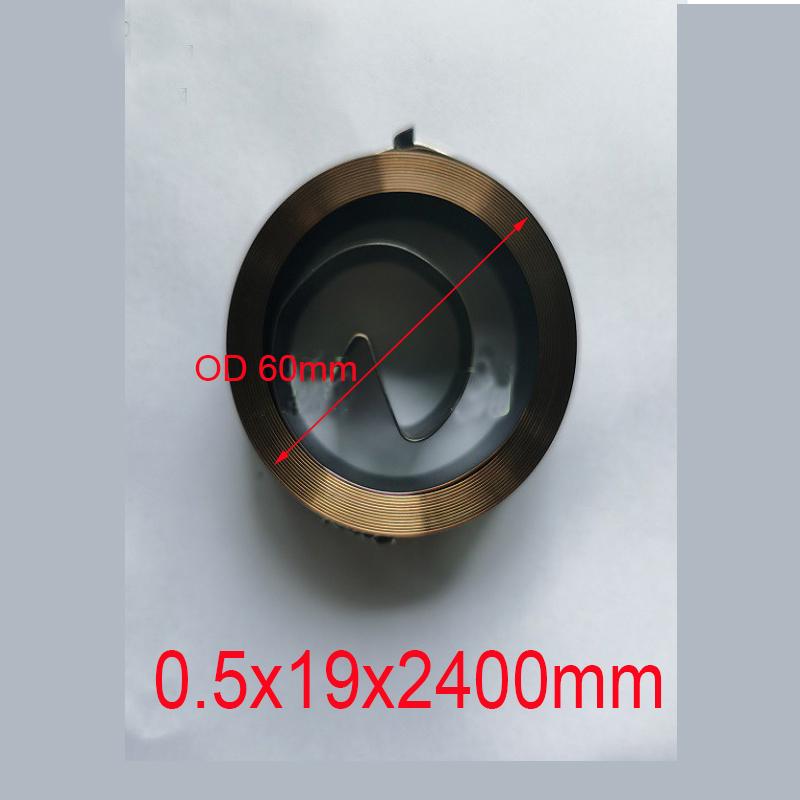 Width 19mm Spiral Flat Wire Coil Large Size Scroll Spring Constant Force Springs 0.3mm Thickness*19mm Width*5300mm Length