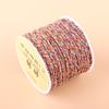 20m Multicolor Tie-Dyed Cotton Thread for DIY Moon Bodhi Bracelet