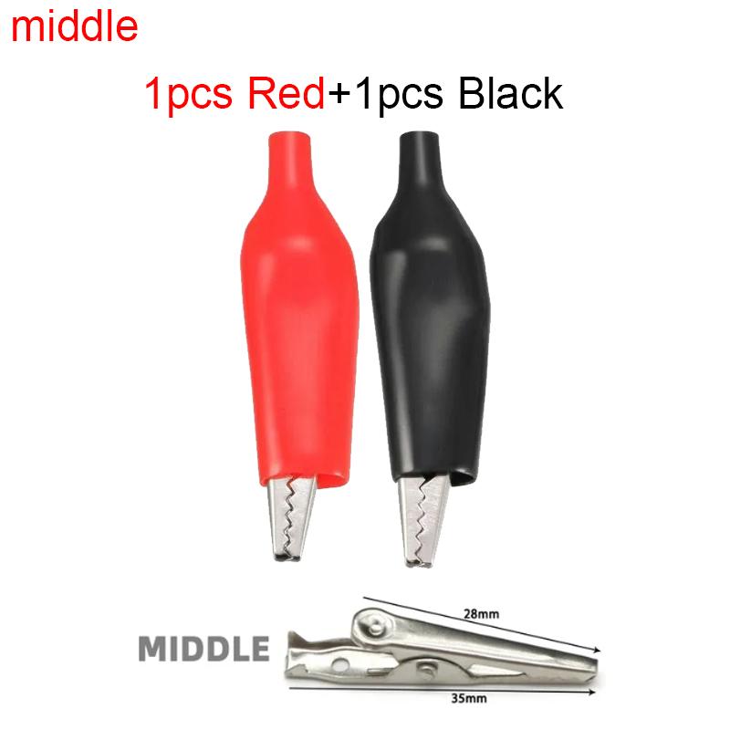 50A 80mm Alligator Clips Insulated Red Black Boot Crocodile Clamp for Truck Car Caravan Van Battery Charger Electric Test Lead