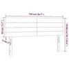 VidaXL 2x Têtes de Lit Meubles de Chambre à Coucher Accessoires de Lit Simple Têtes de Cadre de Lit Intérieur Gris Foncé 346145