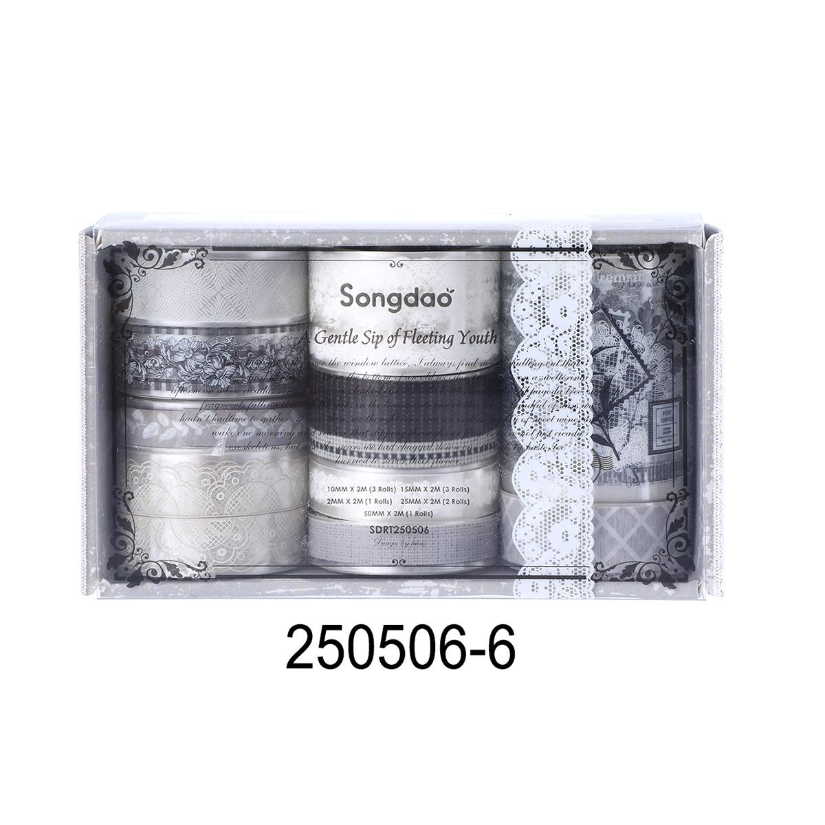 

10Roll/Box Flower PET Tape Lace Masking Tape DIY Scrapbooking Sticker Journal Diary Aesthetic Stationery Campus gift