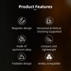 FLYMILE Magnetic Foldable Stand Phone Back Aluminum Alloy Horizontal/Vertical Support Bracket