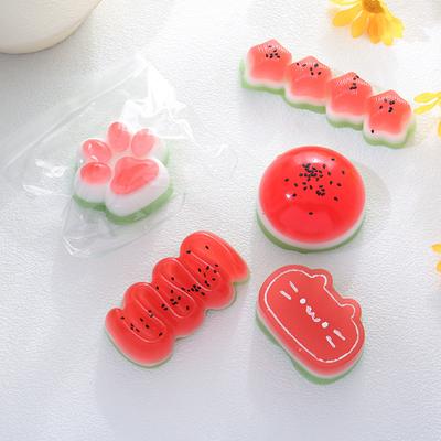 Cute Watermelon Cat Claw Squish Toy Stress Relief Toy Mochi Taba Squish Food Toy New Hot Antistress Fidget Toy Pinching Toy