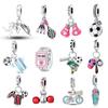 Charms Copper Sports Fitness Theme Collection Pendant 3Mm Original Bracelet Necklace Women Luxury Diy Exquisite Jewelry Gift