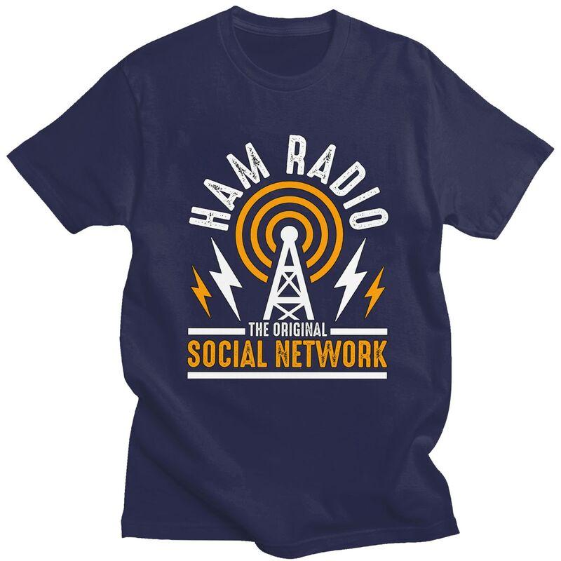 Custom Licensed Ham Retro Radio Operator Tshirts for Men Short Sleeve Casual T Shirt Cool Tshirt Pure Cotton Tee Gift
