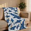 BlueOceanMarine Throw Short Plush Throw Blanket Soft Skin-Friendly Multi-Scene Home Office