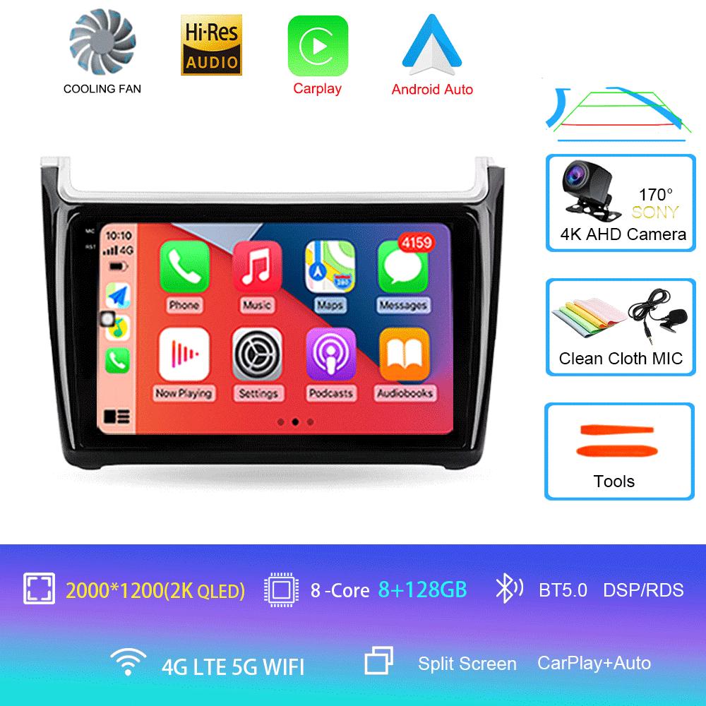 Android 14 For Volkswagen POLO 5 2008 - 2020 Car Radio Multimedia Video Player Navigation Stereo GPS No 2din 2 Din Dvd