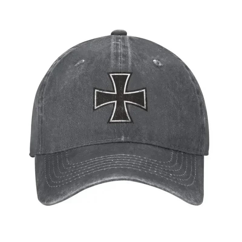 Custom GerUnisex Iron Cross Baseball Cap Outdoor Cotton Snapback Caps Women Unisexs Adjustable Dad Hat