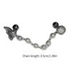 Fashionable Ear Studs Ear Pins Ear Piercing Jewelry Ear Bone Nail Chain Ear Stud Alloy Material Gift for Girls and Women