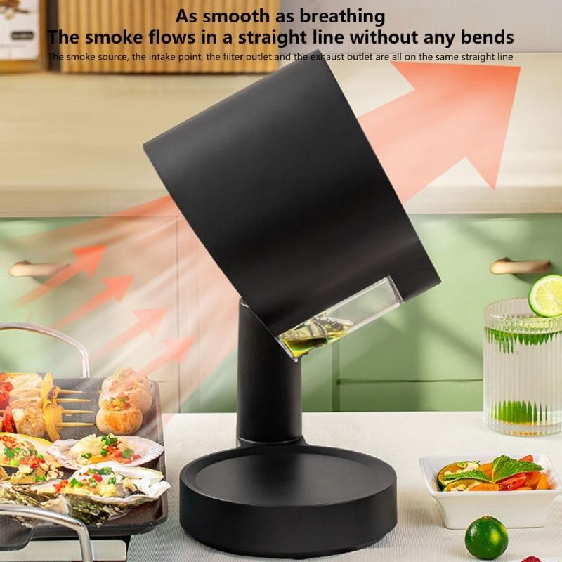 Modern Small Range Hood 220V Portable Small Extractor Hood with 3 Speed Low Noise Exhaust Fan For Small Spaces