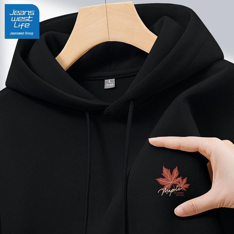 

JEANSWEST LIFE Men s Maple Graphic Hooded Sweatshirt 3XL