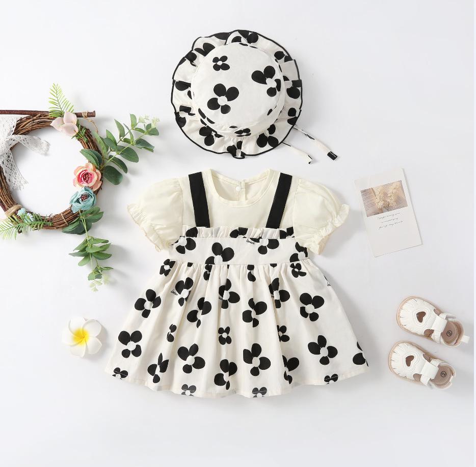 Newborn Baby Girl Summer Cross-Border Style Romper Skirt 90cm