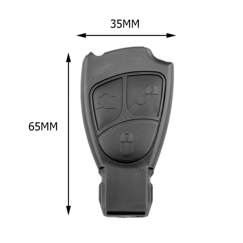 10-1pcs Car Key 3 Buttons Replacement Fit For Mercedes Benz W203 W211 W204 Car Remote Key Shell Case Cover Without Chip Battery