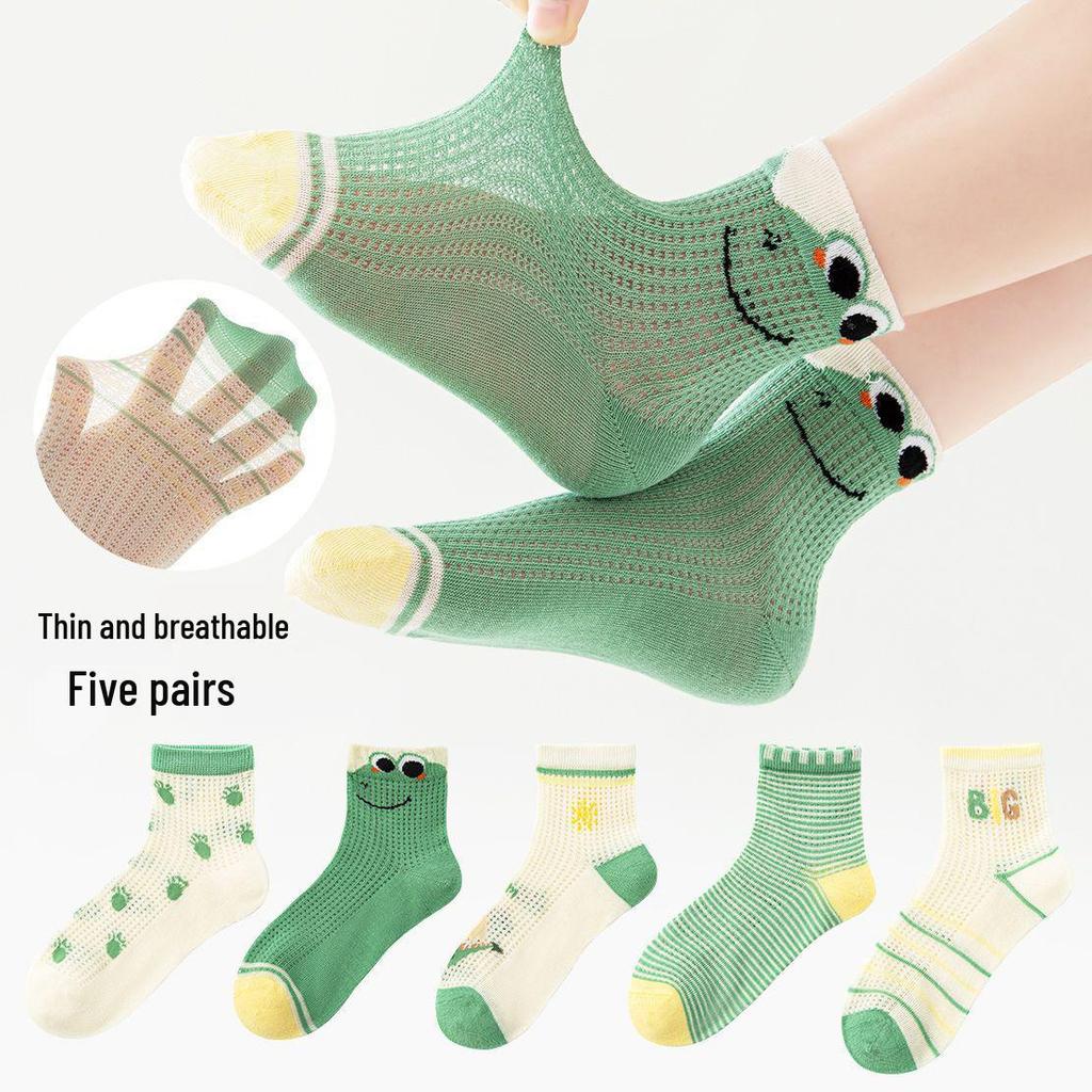 Calcetines Rosas de Princesa para Niñas: Diseño de Conejo de Encaje Otoño e Invierno