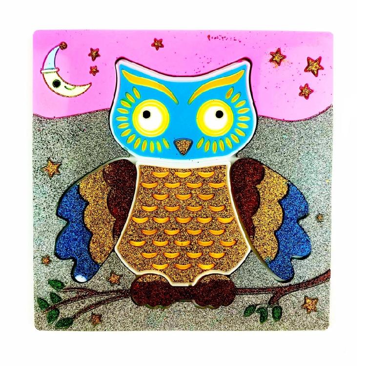 Animals Silicone Mold Puzzle Preschool Kids Baby Puzzles Cartoon Resin Mold Gift
