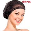 100PCS Disposable Bouffant Caps 21inch Hair Nets Head Cover Elastic Dust Hair Cap for Servic Sleeping Bath Shower Beauty Hotel