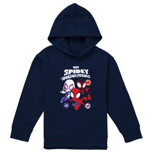 Spidey And His Amazing Friends Childrens/Kids Group Pull Over Hoodie