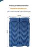 Double Inflatable Camping Sleeping Pad and Mattress