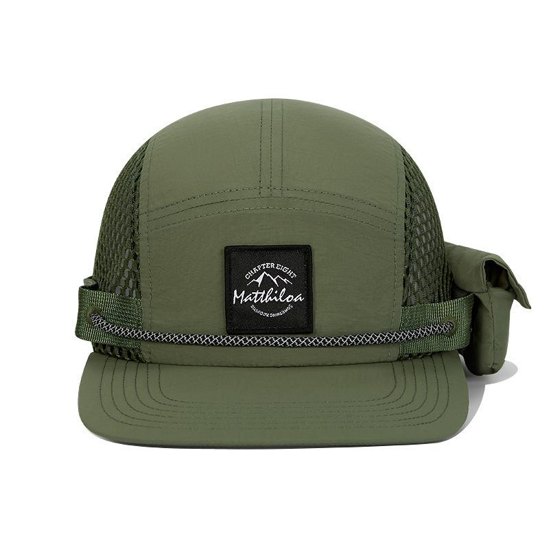 Spring sunscreen sunshade baseball cap function wind breathable foldable neck protector outdoor hiking cap men and women