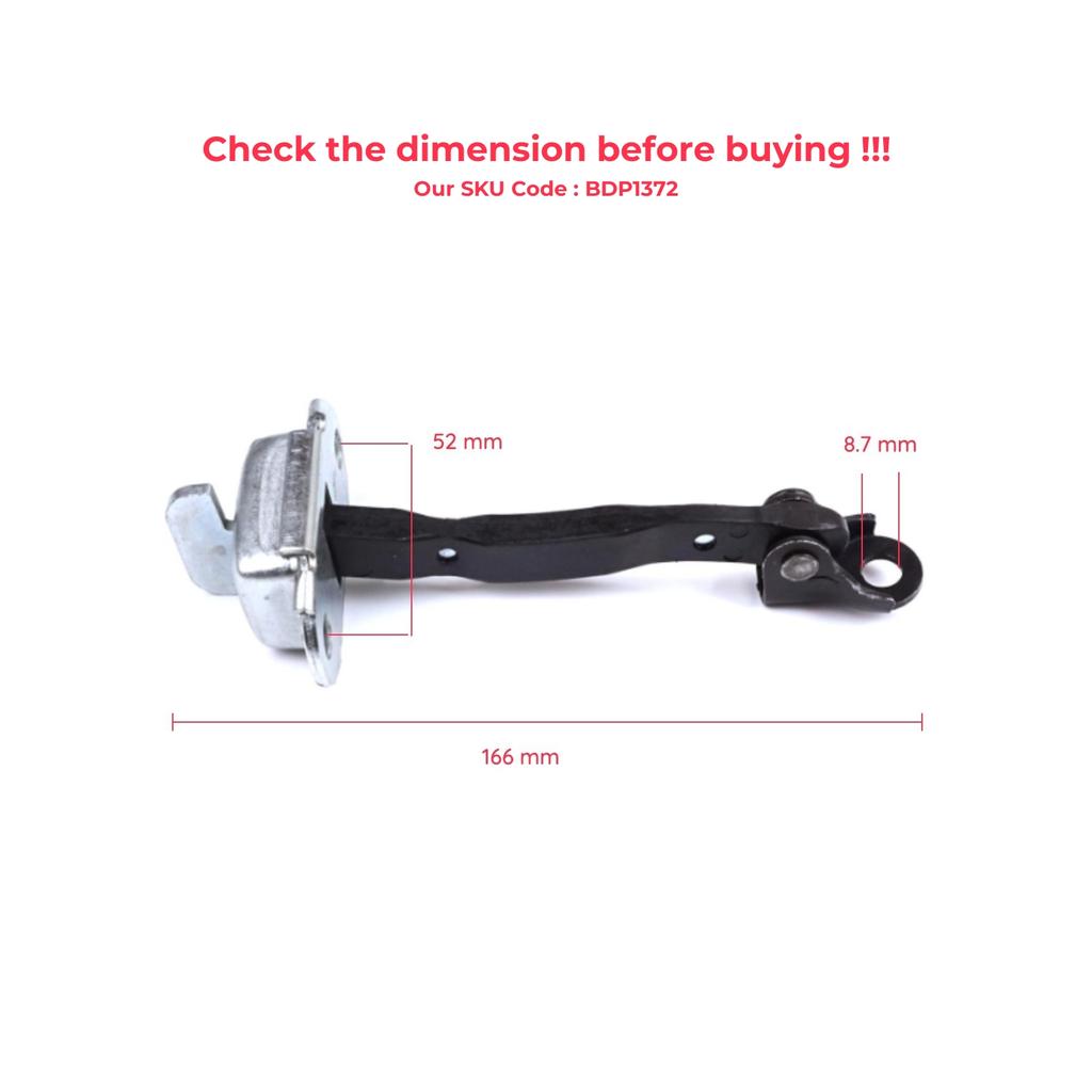 BDP1372-1 2 Pieces Front Door Stop Check Assy Limiter Strap for Toyota RAV4 MK3 XA30 A3 2005-2013 Vanguard A3 6862042020