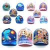 Neue Cartoon-Baseballkappe für Kinder, Dinosaurier-Sonnenhut mit Netzschutz