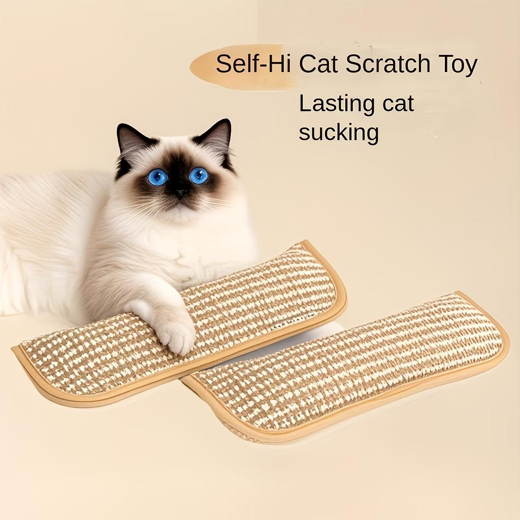2 In 1 Cat Toy Pillow & Scratching Mat Interactive Cat Toys for Indoor Cats Kitten Play Calming Pet Gift
