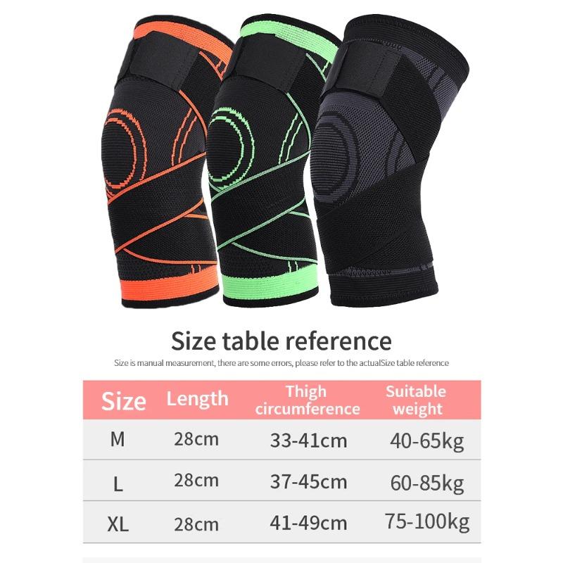 2 Pack Brace Top Compression Leg Sleeve Bandage Protection Sports Extended Knee Brace Support Elastic Knee Pad