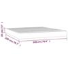 347842 vidaXL Pocket Spring Bed Mattress Black 180x200 Cm Thickness 20 Cm Faux Leather