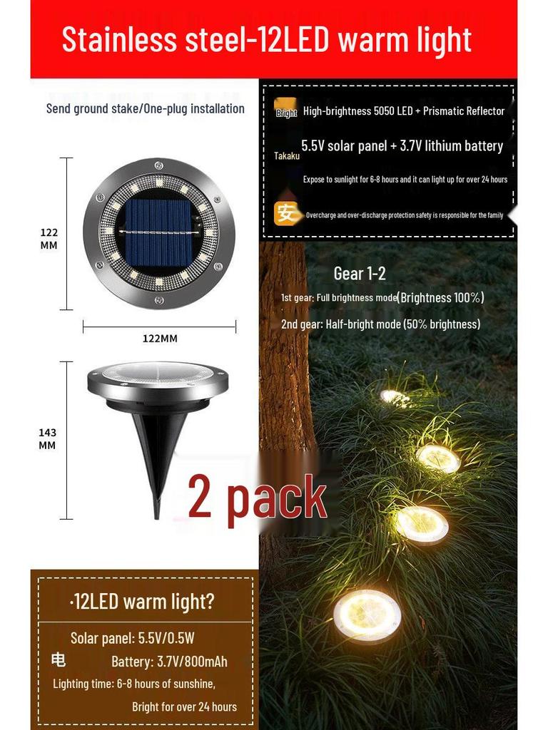 High-Brightness Solar Outdoor Motion-Sensor Wall Light for Garden, Courtyard, Balcony, and Camping