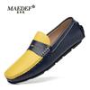 Scarpe Casual da Uomo in Vera Pelle Marca di Lusso 2022 Mocassini da Uomo Traspiranti Slip-On Colori Misti Mocassini da Guida Taglia 47
