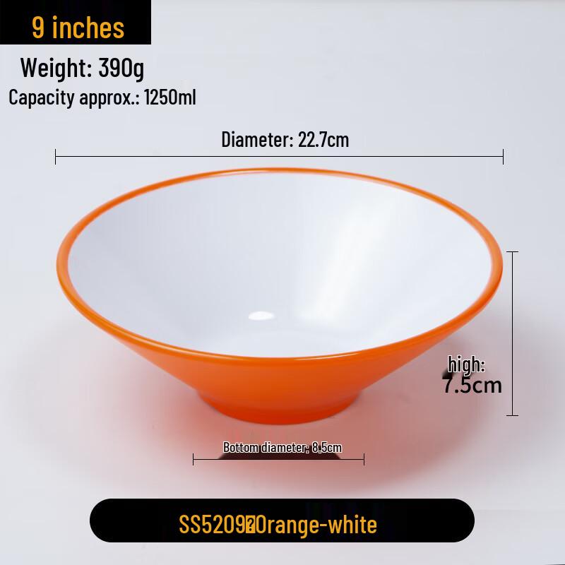 Chinese Melamine Douli Soup & Noodle Bowl