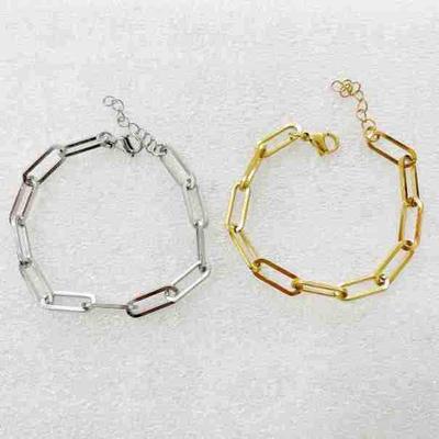 Titanstahl Unisex Barrenkettenarmband - Farbecht & Vielseitiger Modeschmuck