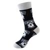 Stylish Mid-Calf Socks With Animal Print Dog Cat Design Men Women Cotton Blend Comfortable Casual