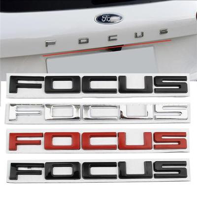 Autocollants chromés 3D pour coffre arrière de voiture en métal pour Focus 2019-2022 1 ensemble