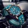 New Original  Brand Luxury Quartz Watches For Men Fashion Military Silicone Big Dial Watch Men Sports Waterproof Chronograph