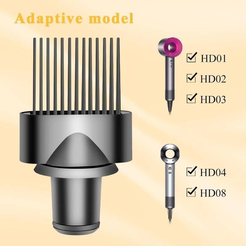 Professional Wide Tooth Comb Nozzle For Dyson Hair Dryer Hd07 Hd01 Perfect Styling Accessory