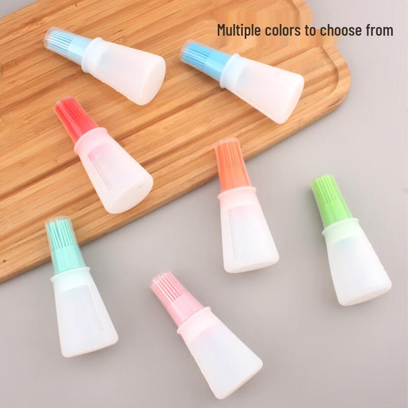 Silicone Oil Dispenser Brush with Scale and Lid