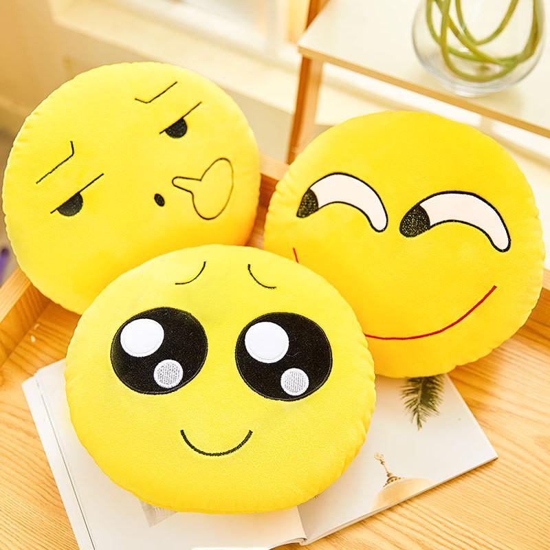 Qq Cartoon Emotions Plush Cushion Pillow Bedroom Decor For Gift Collectors And