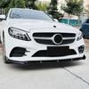 Car Front Bumper Lip Spoiler For Mercedes-Benz W205 C205 S205 C43 C180 C200 C300 2019-2021 AMG-Line Bumper Splitter Lip Bodykit