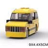 MOC City Mini Car Tractor Snowmobile Camper Van Fiated Taxi Truck Head Speed Vehicles Sets Building Blocks Toys Christmas Gift