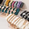 Holzsockel T-förmiger PU-Leder Samt Armband Präsentationsständer Armreif Uhr Haarband Schmuck Aufbewahrungsständer Halter Organizer