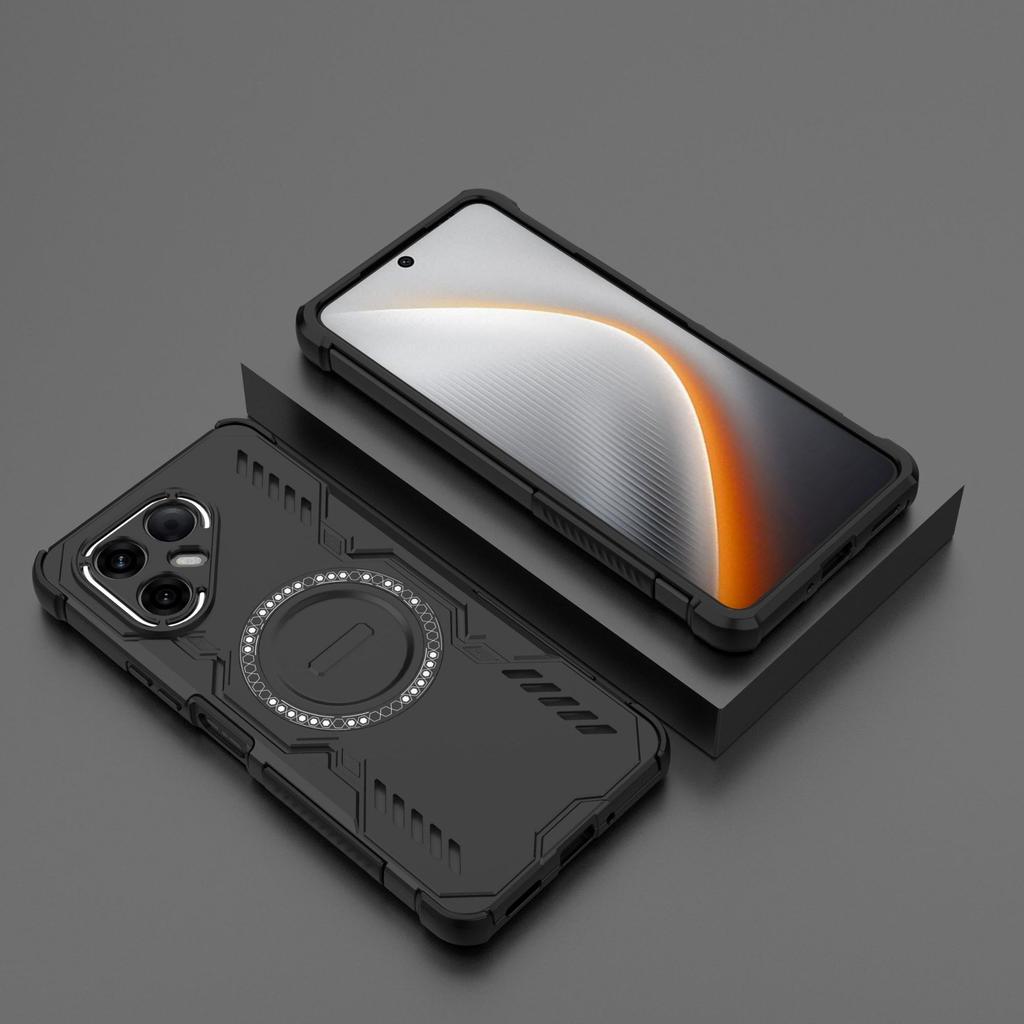 Suitable for Transsion TEC POVA1 Butterfly Nail Magnetic Induction New Mobile Phone Case TEC POVA 1 Anti-drop Mobile Phone Case