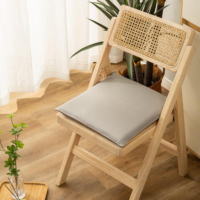 Simple Style Dining Chair Cushions Waterproof PU Leather Memory Foam Seat Cushion Pad 40cm Home Office Technology Cloth Cushion