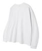 UNION GARMENTS Plain Loose Fit Long Sleeve T-Shirt White [Basic Or Ribbed]