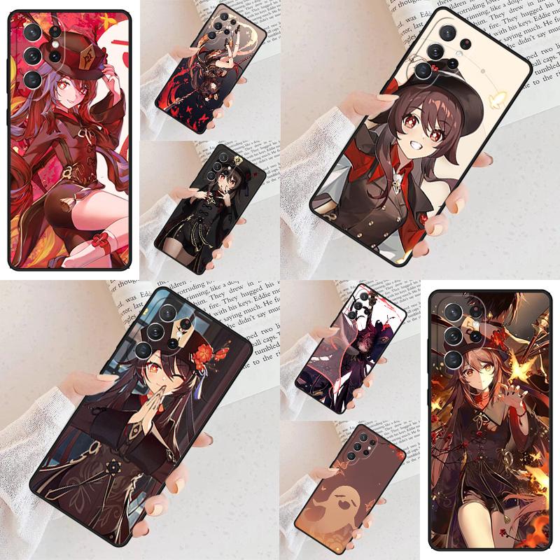 Genshin Impact Hu Tao HuTao Cell Phone Case for Samsung Galaxy S26 Ultra S25 S24 S23 S22 S21 S20 Note10 Cover