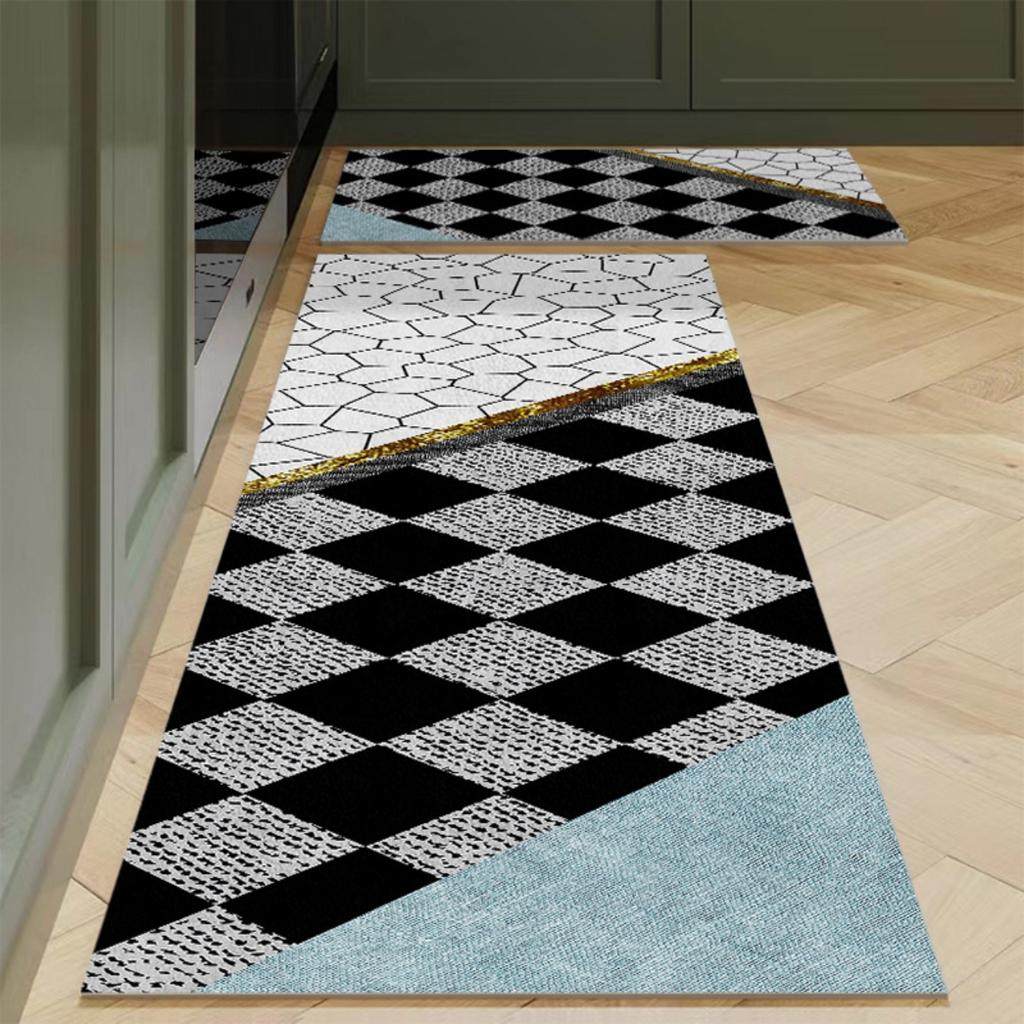 Fashion Simple Nordic Style Kitchen Mat  Carpet House Hold Carpet Modern Home Decor